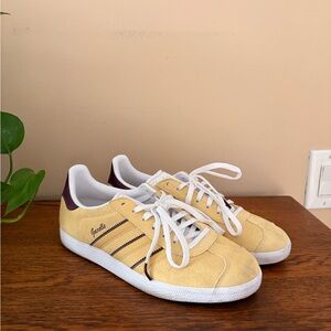 adidas Gazelle Yellow and White Women's Sneakers